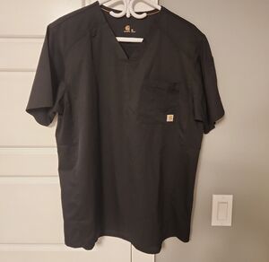 Carhartt Men's Black Short Sleeve Scrubs Force Tee